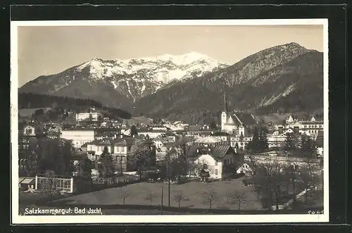 AK Bad Ischl, Teilansicht gegen das Gebirge