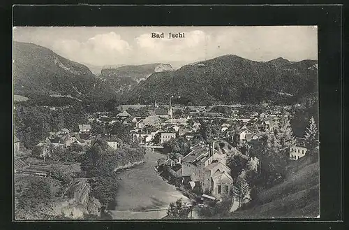 AK Bad Ischl, Ortspanorama