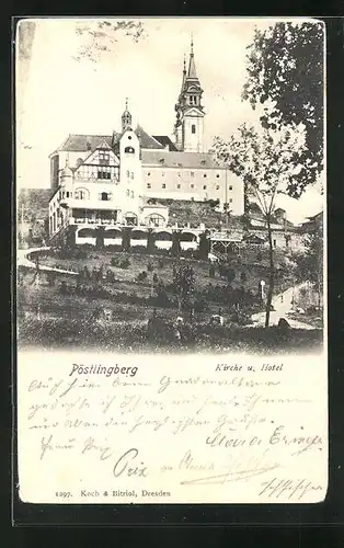 AK Pöstlingberg, Kirche u. Hotel