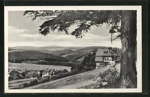 AK Catterfeld in Thüringen, Blick zum Hotel Maria