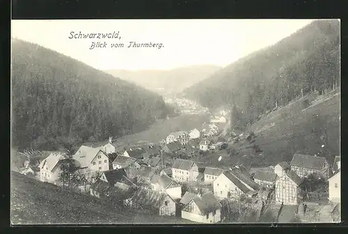AK Schwarzwald, Blick von Thurmberg