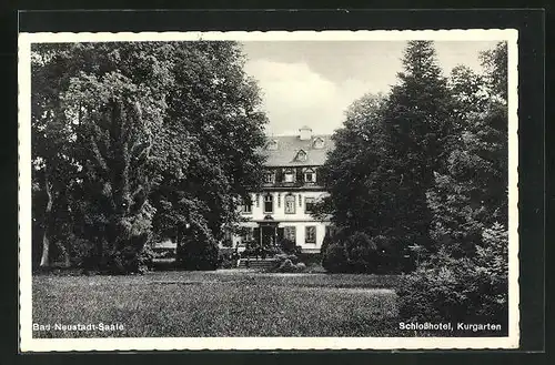 AK Bad Neustadt / Saale, Schlosshotel, Kurgarten
