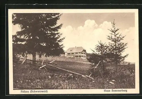 AK Falkau / Schwarzwald, Haus Sommerberg