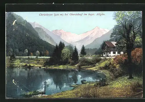 AK Oberstdorf im bayr. Allgäu, Christlessee