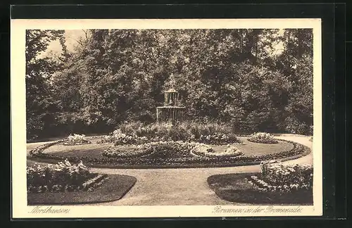 AK Nordhausen, Brunnen an der Promenade