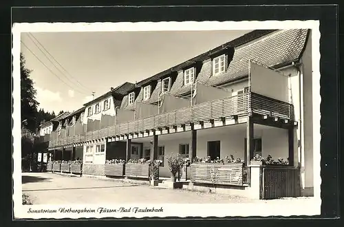 AK Füssen-Bad Faulenbach, Kurhotel und Sanatorium Notburgaheim