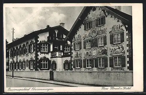 AK Oberammergau, Haus Hänsel und Gretel