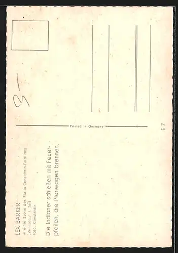 AK Lex Barker in Winnetou I. Teil, Filmszene