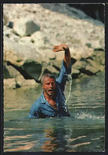 AK Lex Barker in Winnetou I. Teil, Filmszene