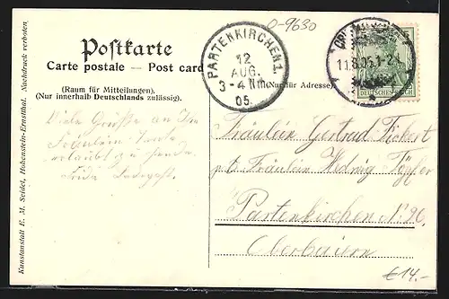 AK Crimmitschau, Forsthaus mit Gondelteich im Sahnpark