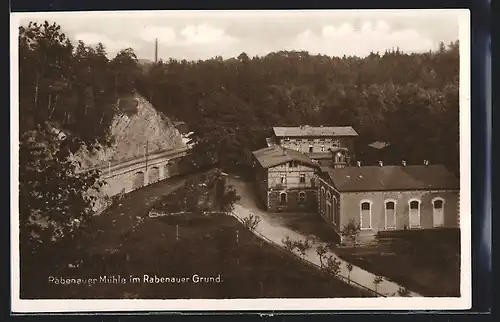 AK Rabenau i. Sa., Rabenauer Mühle im Rabenauer Grund