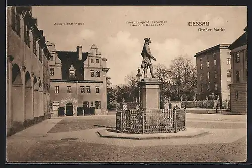 AK Dessau, Grosser Markt, Anna-Liese-Haus