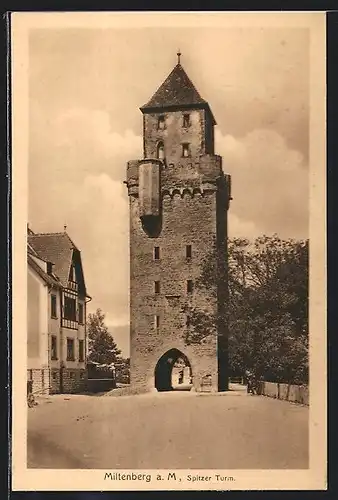 AK Miltenberg a. M., Partie vor dem Spitzer Turm