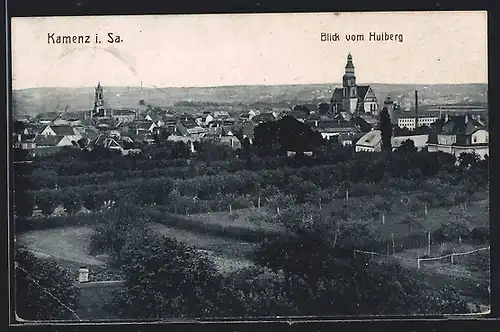 AK Kamenz i. Sa., Blick vom Hulberg