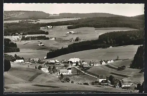 AK Neukirch / Schwarzwald, Ortsansicht aus der Vogelschau