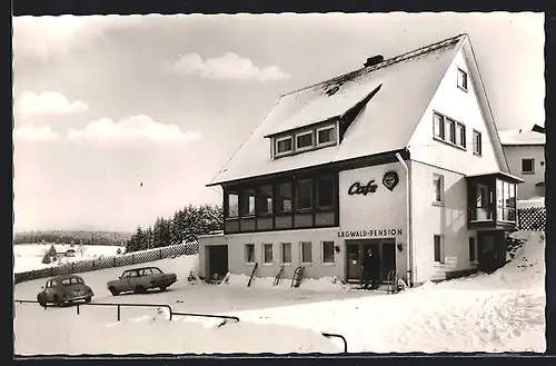 AK Schönwald / Schwarzwald, Café-Pension Sägwald