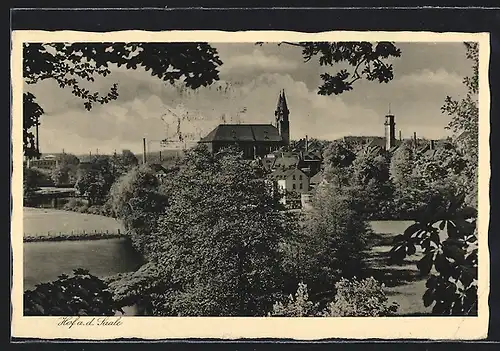 AK Hof, Blick zur Kirche