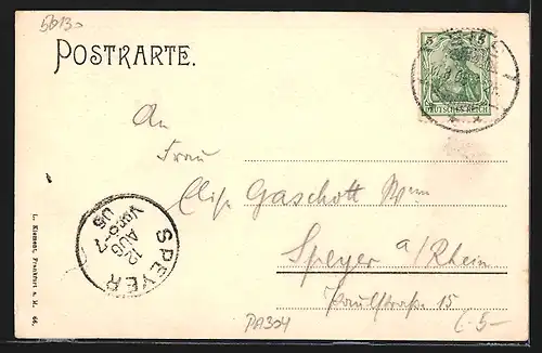 AK Bad Ems, Ortsansicht vom Kriegerdenkmal aus gesehen