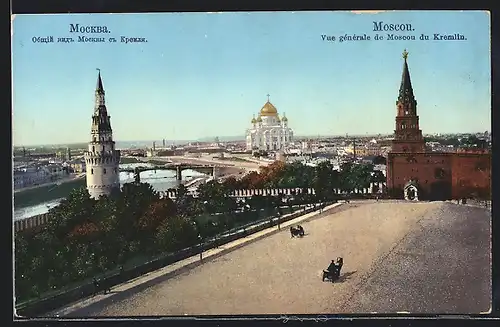 AK Moskau, Blick auf den Kremel