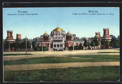 AK Moscou, Palais de Pierre le grand (près de la ville)