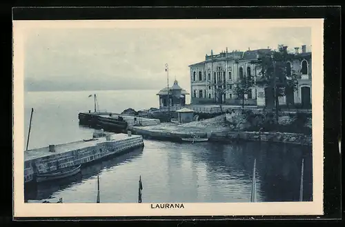 AK Lovrana / Laurana, Partie im Hafen