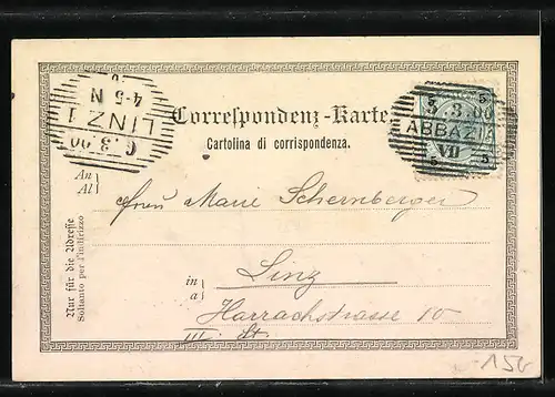 AK Abbazia, Promenade vor dem Hotel Quarnero