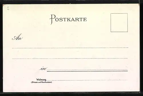 Lithographie Cronberg a. T., Schloss Friedrichshof, Totalansicht im Abendlicht