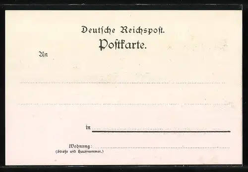 Lithographie Bremke b. Göttingen, Totalansicht mit Hotel Berggarten