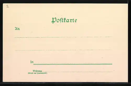 Lithographie Bad Lauterberg, Hotel-Pension Zum Eichenkopf mit Kur-Quelle