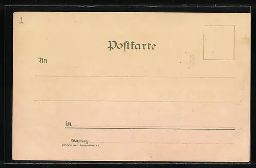 Lithographie Stolberg /Rhld., Ortsansichten Ober-Stolberg und Stolberg-Mühle, Post am Kaiserplatz