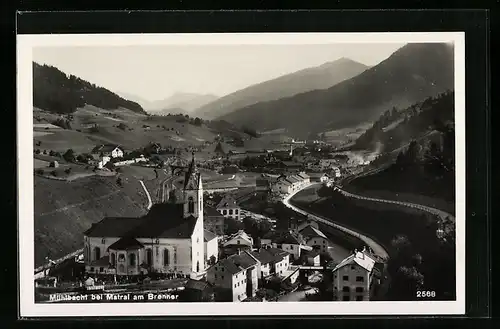 AK Mühlbachl bei Matral am Brenner, an der Kirche