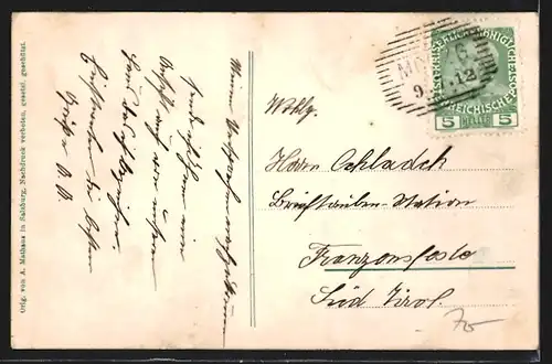 AK Morzg., Blick auf die Villen