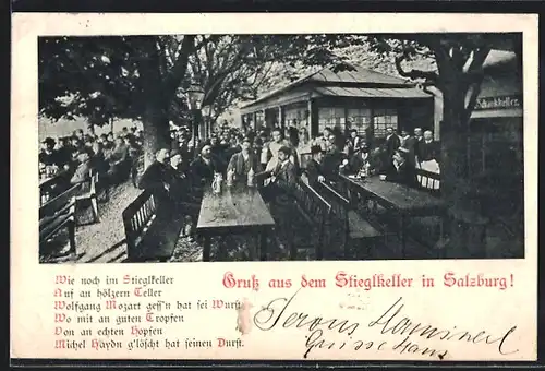AK Salzburg, Besucher im Stieglkeller