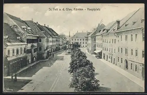 AK St. Veit a. d. Glan, auf dem Hauptplatz