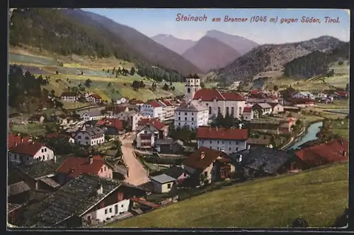 AK Steinach am Brenner, Gesamtansicht gegen Süden
