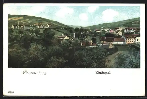 AK Klosterneuburg, Totalansicht im Kierlingtal