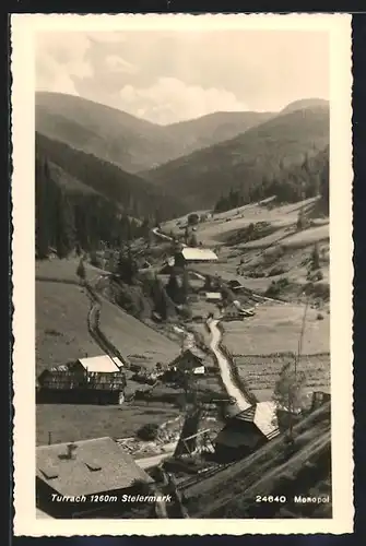 AK Turrach in der Steiermark, Ortsansicht im Tal