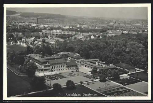 AK Rheinfelden, Generalansicht mit dem Sanatorium