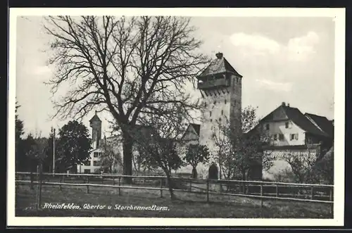 AK Rheinfelden, Obertor- und Storchennestturm