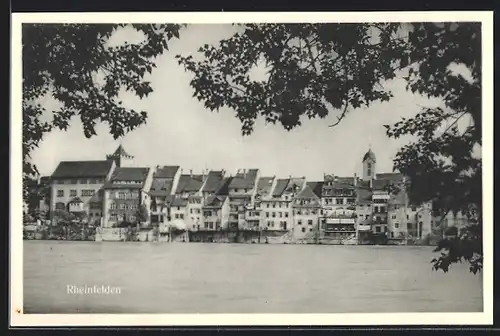 AK Rheinfelden, Ortsansicht am Seeufer