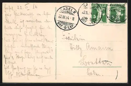 AK Basel, auf dem Marktplatz