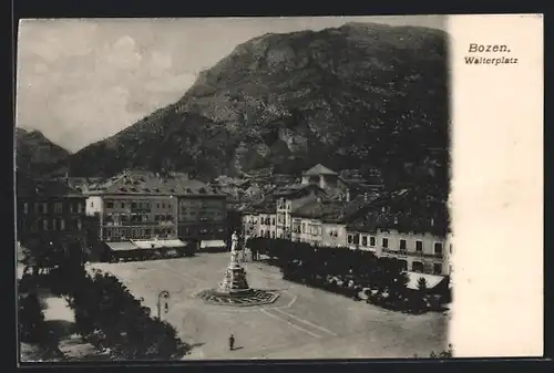 AK Bozen, Blick auf den Walterplatz