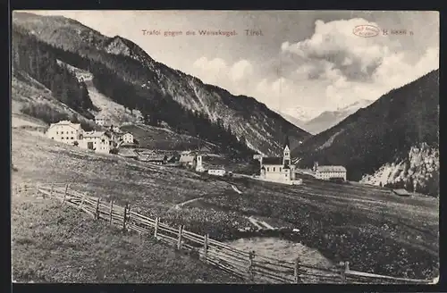 AK Trafoi in Tirol, Blick gegen die Weisskugel