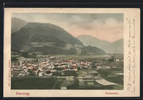 AK Sterzing, Panoramaansicht der Stadt