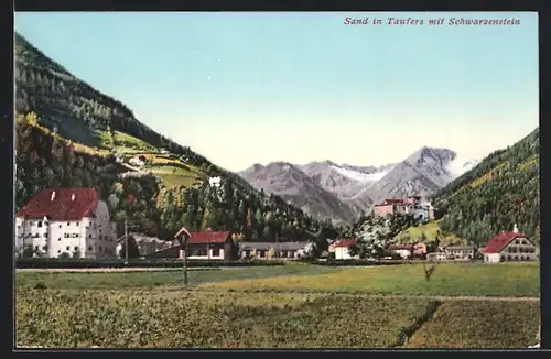 AK Sand in Taufers, Ortsansicht mit Schwarzenstein