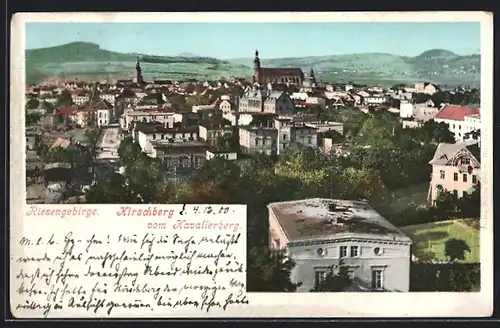 AK Hirschberg, Blick vom Kavalierberg aus