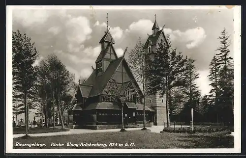 AK Brückenberg /Riesengebirge, Kirche Wang