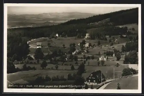 AK Baberhäuser im Riesengebirge, Blick gegen das Boberkatzbachgebirge