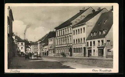 AK Freising, Blick in die Obere Hauptstrasse