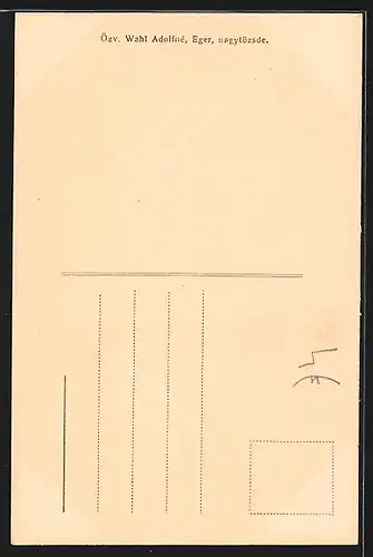 AK Eger, Ortsansicht mit Marktplatz